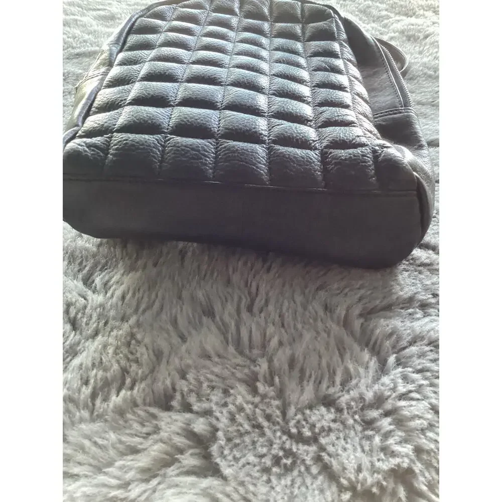 Still Nordic Flo‎ City Backpack 65654 Leather Quilted Mini Bag Travel Black